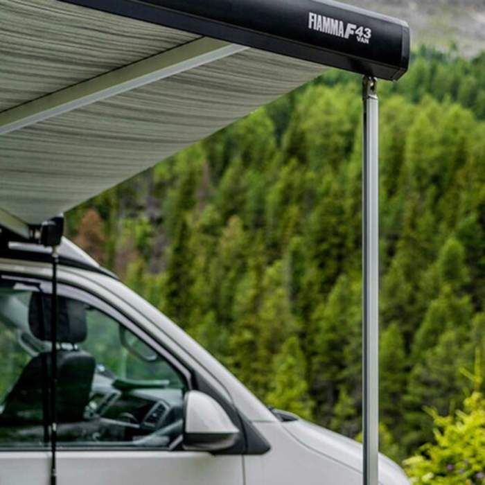 Fiamma F43 van 300 Awning Deep Black - Royal Grey Fabric 08833B02R - Image 4