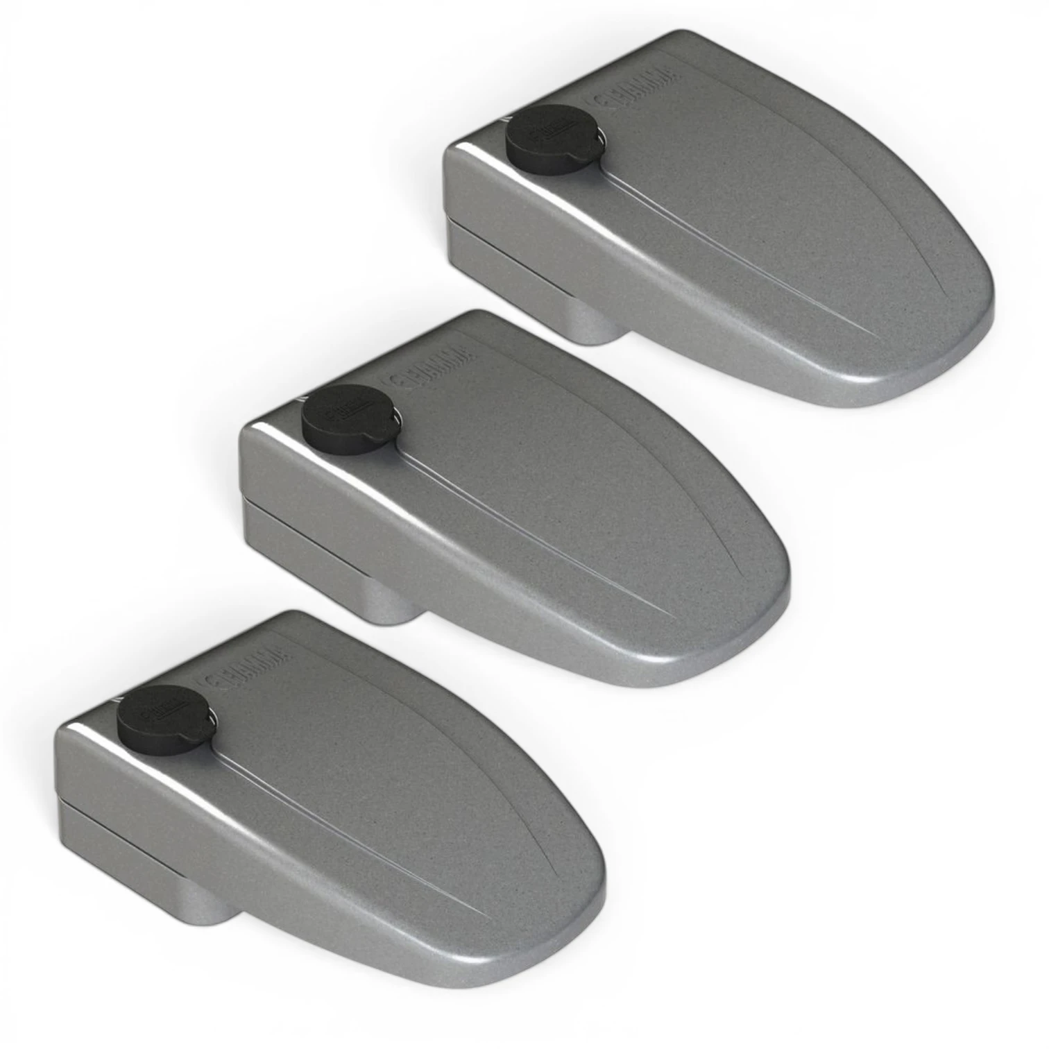 Fiamma Safe Door 3 Grey 08021-02G Camper RV security 3 pack of locks