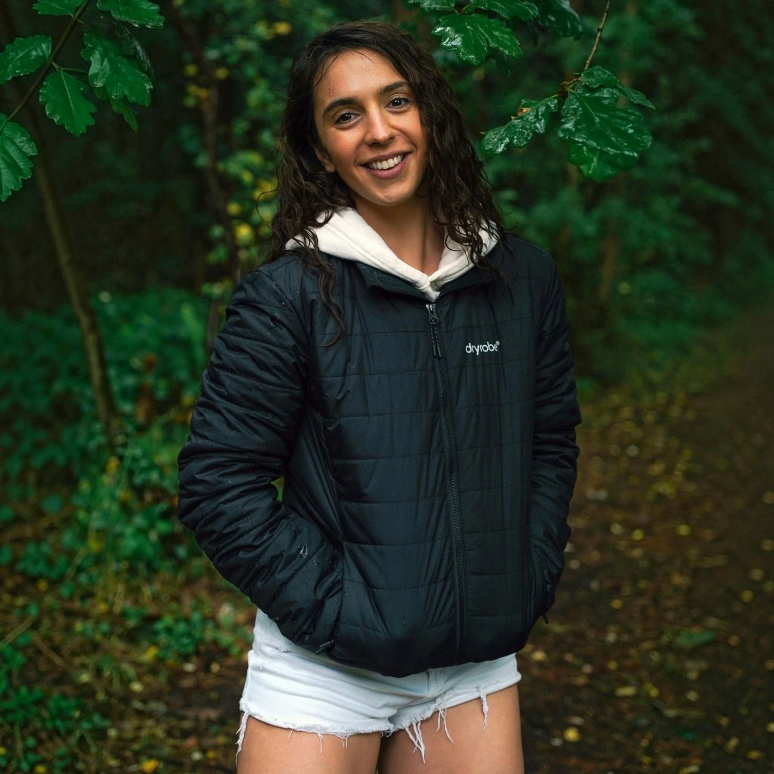 dryrobe® Mid Layer BLACK Women's Light Weight Jacket
