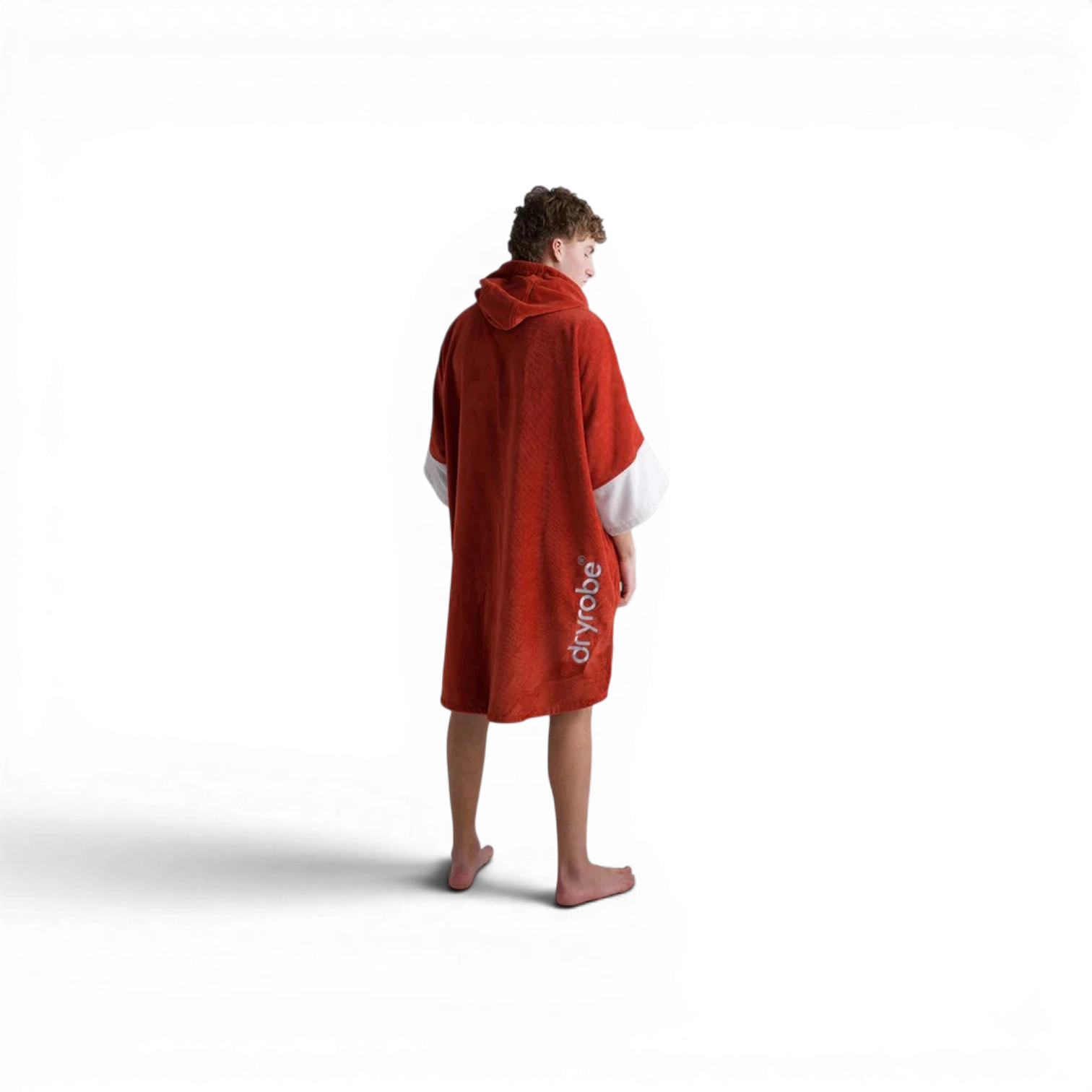 dryrobe® Burnt Orange Full-Zip Organic Towel Robe - Image 2