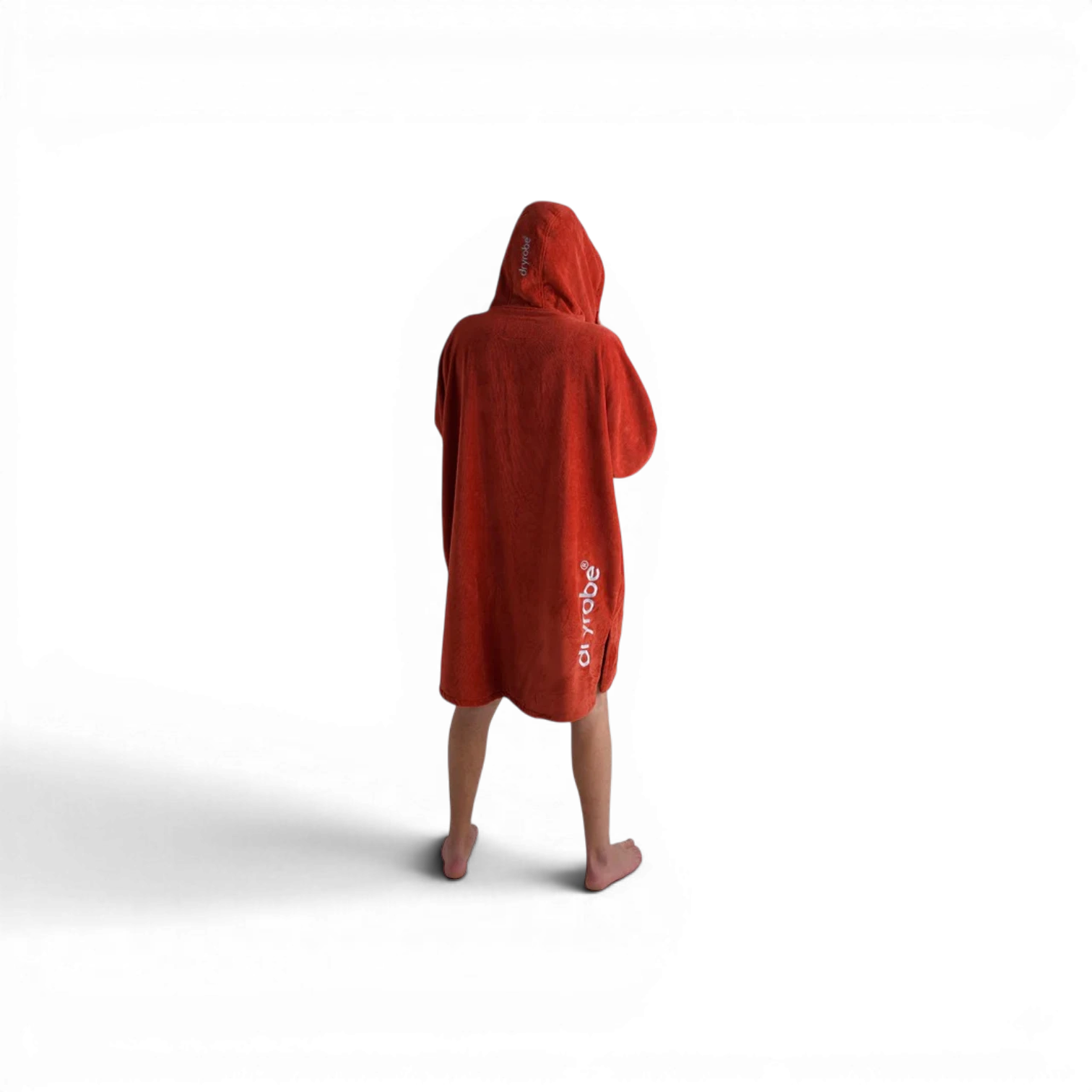 dryrobe® Burnt Orange Full-Zip Organic Towel Robe - Image 3