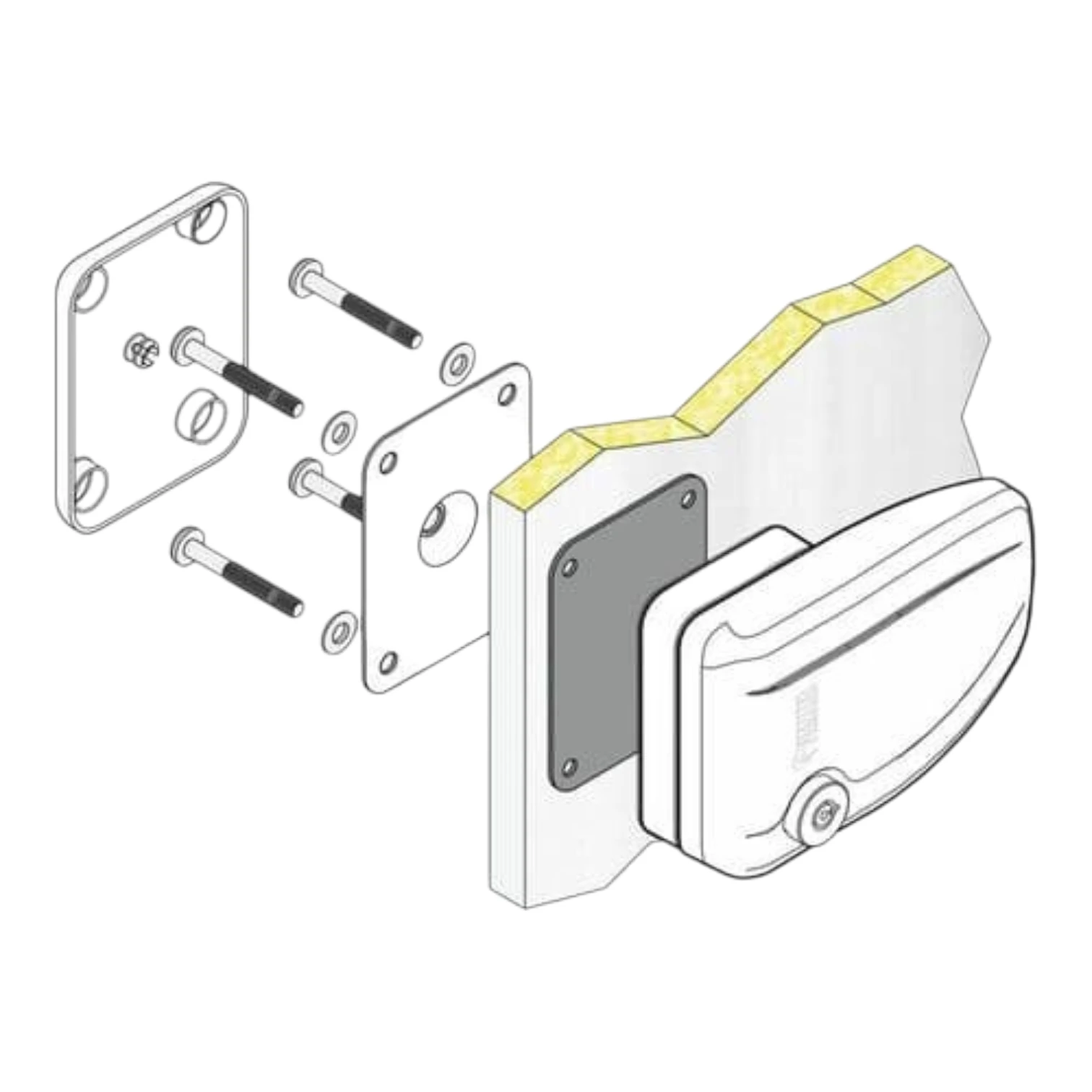 Fiamma Safe Door Black 08021-01A Camper RV security - Image 2