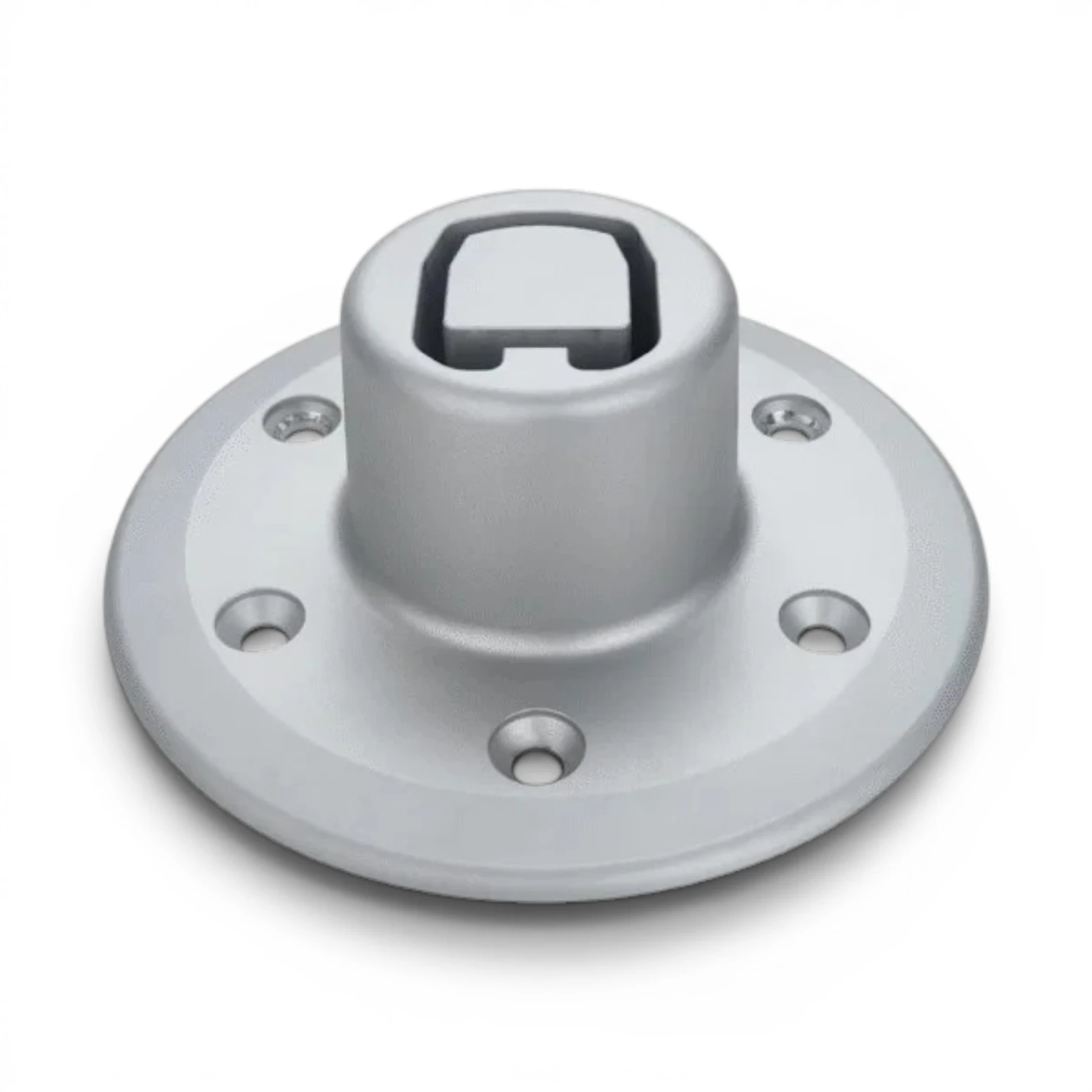 Lagun Floor Surface Mount "Protruding" Natural Anodised. Not leg set 30870 ref 32180