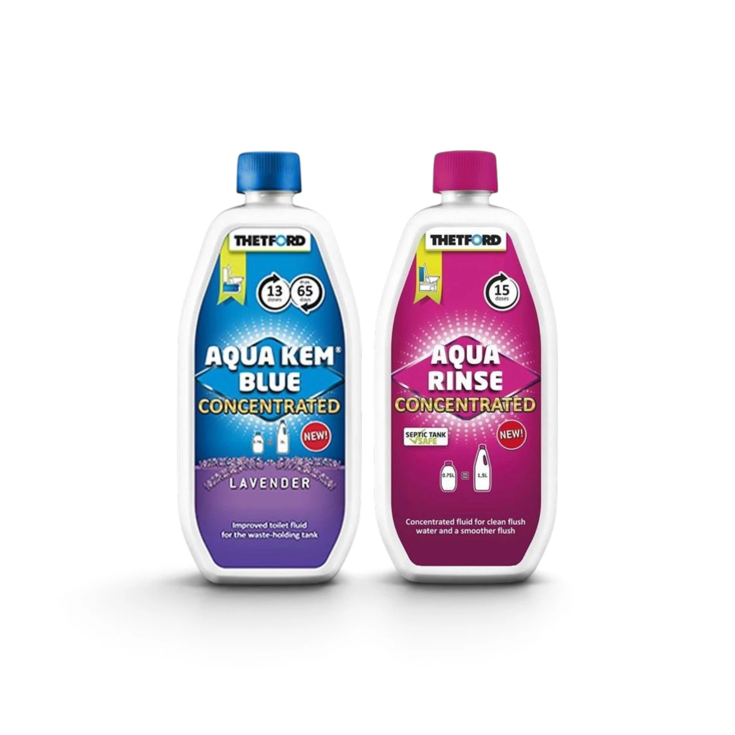 Thetford Concentrate Duo Pack Aqua Blue Lavender Rinse & Aqua Kem® Blue Concentrated