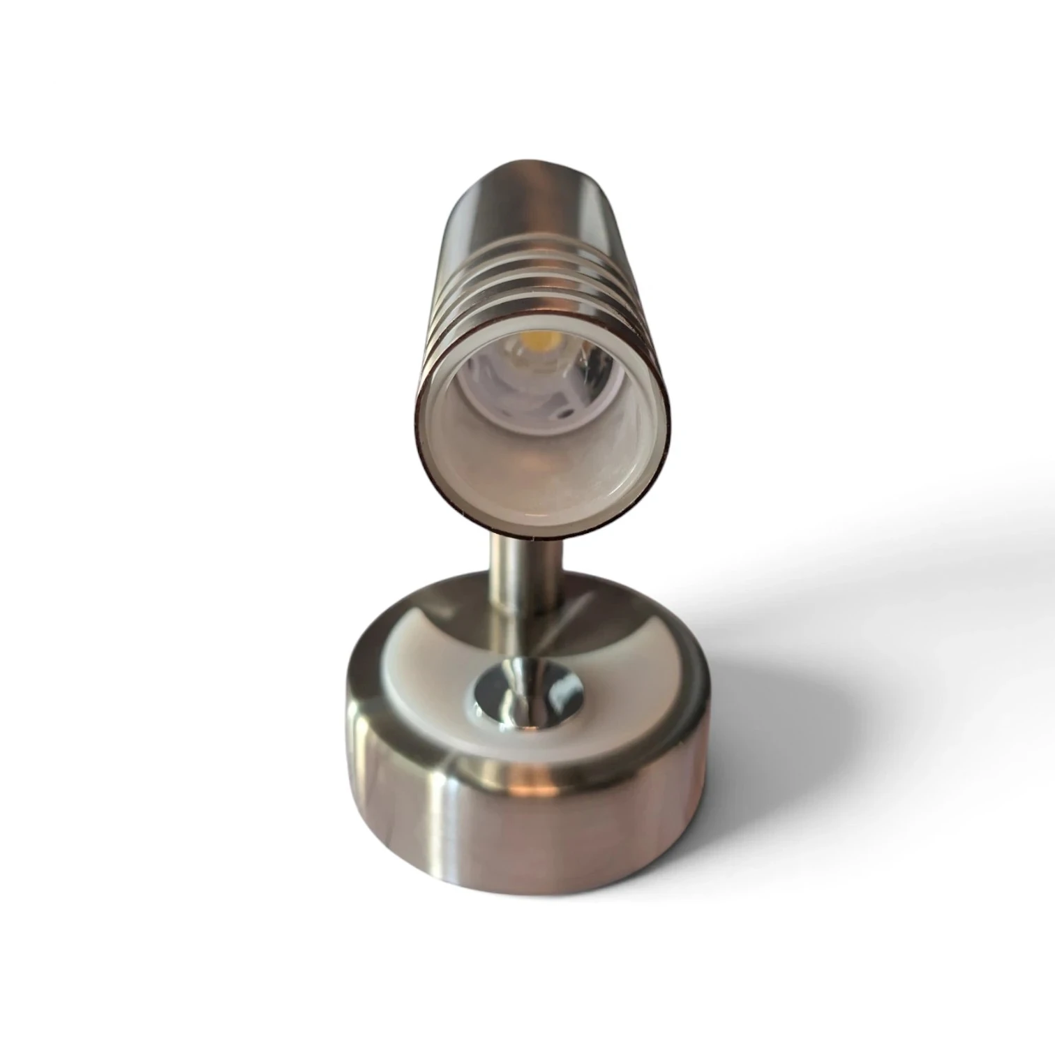Dimatec Nickel Touch Operated 12 Volt LED Caravan Motorhome Swivel Spot Light 200SZ1NST - Image 2