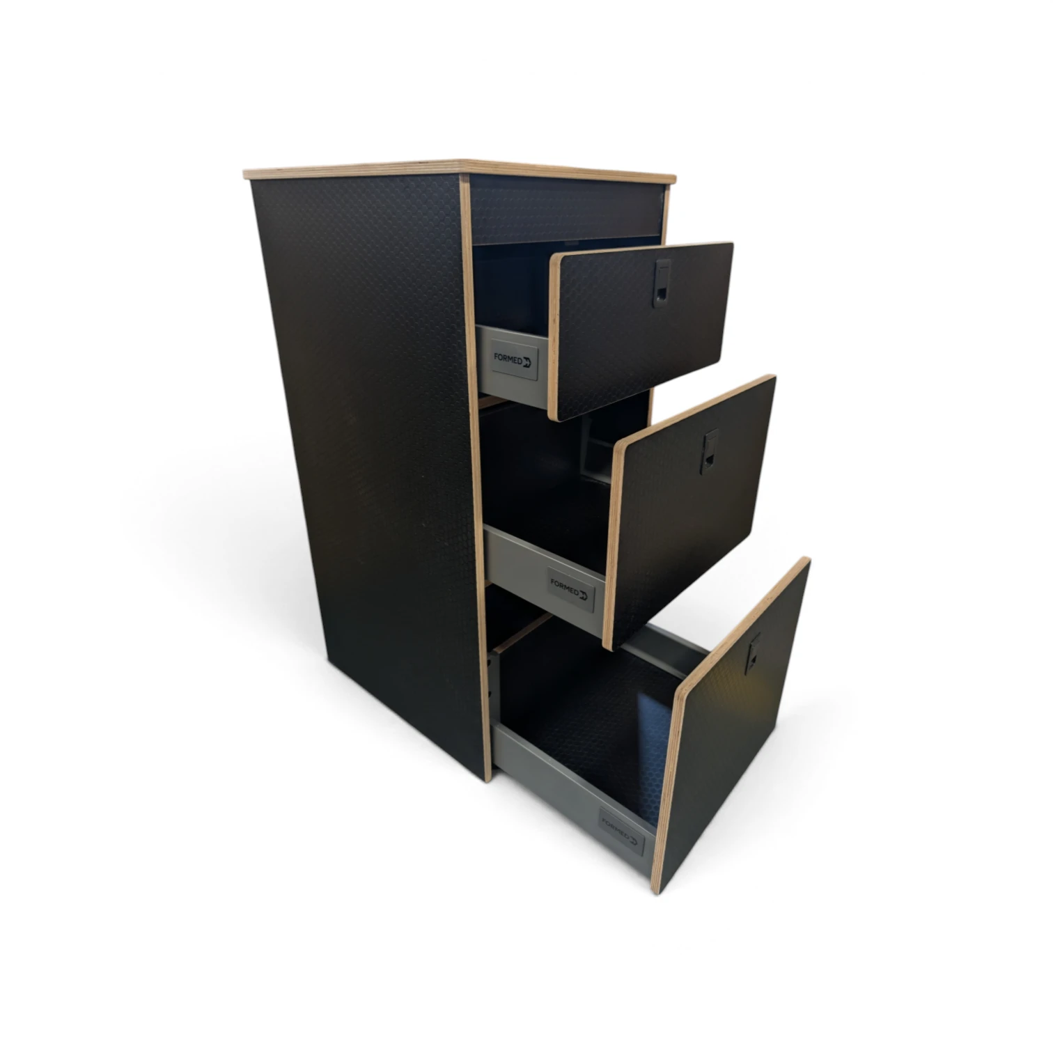 3 Drawer Hexa Birch tower Pod soft close runners Phenolic ply buffalo board - Image 4