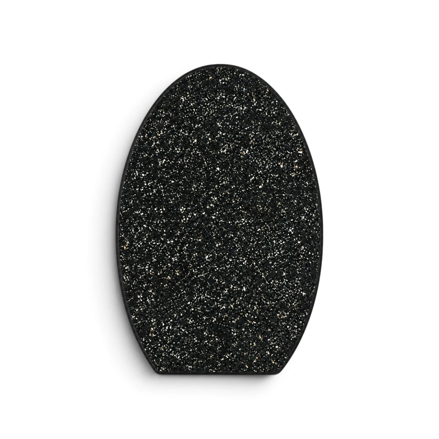 Black Sparkle Egg shape Table top 600 x 400mm ideal camper or boat